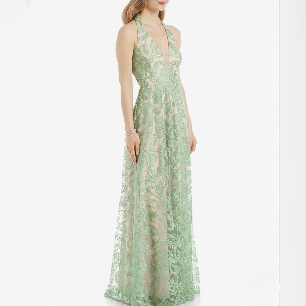 Speechless Mint Green Halter Lace Dress Junior 7 NWT
